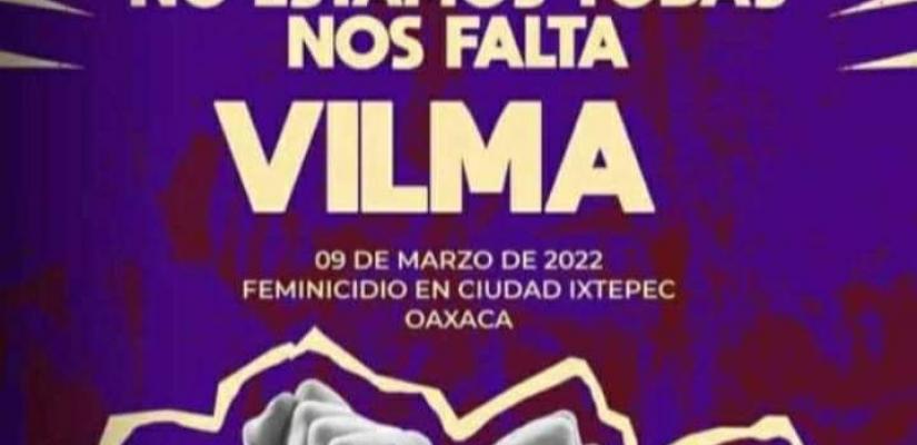 Asesinan a mujer en ixtepec, un dia después del Dia Internacional de la Mujer.